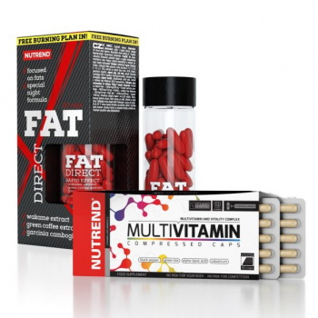 NUTREND FAT DIRECT + MULTIVITAMIN COMP 60CAPS CSOMAG
